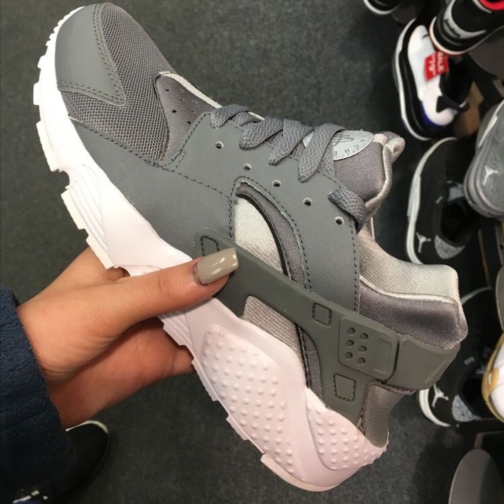 Grey Nike Huaraches